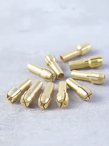 Brass Collets Chuck Strong Brass Collets Adapters Electric Grinding Chuck for Rotary Tool & Power Drills Under 4.8mm