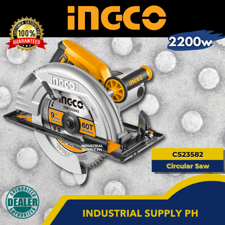 INGCO CS23582 Circular Saw 2200W [ISPH IPT] Lazada PH