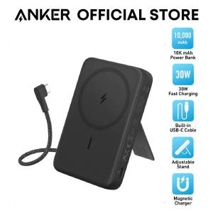 Anker Zolo MagGo Power Bank 10000mAh Wireless Portable Charger 30W Fast Charging USB C Cable A1685