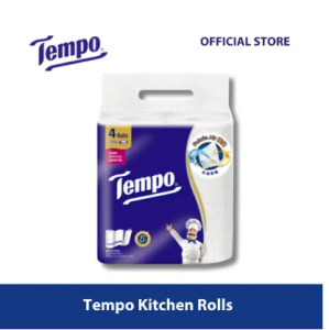 Tempo Kitchen Rolls (3-Ply 4 Rolls)