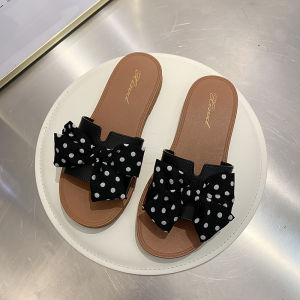 Free Shipping Xin Chile WomenS Slippers Versatile And Fashionable For Outdoor Wear Featuring A Bow Design Perfect For Summer Vacations And Beach Outings And With A Non-Slip Sole