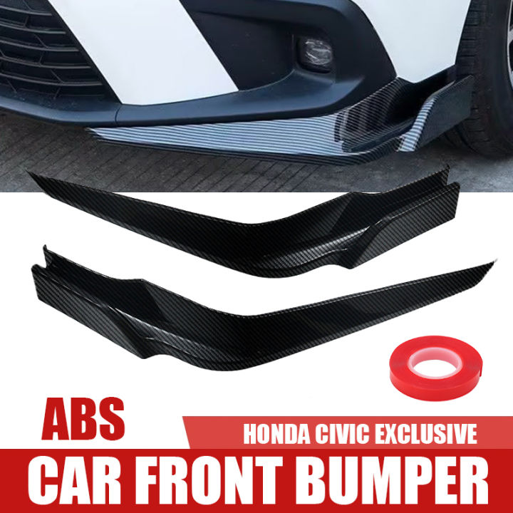 Car Front Shovel Bumper ABS Front Bumper Diffuser Lip Wrap Angle