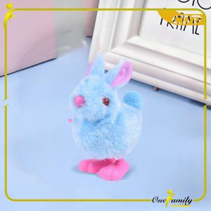 ONE-M359 Mainan Kelinci Putar Manual / Mainan Anak Pet Rabbit Mainan Kelinci Bulu Berjalan Otomatis