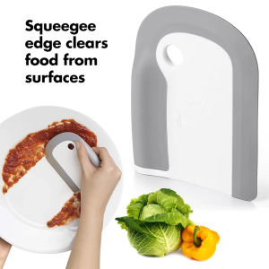 【ผู้อยู่อาศัยที่สง่างาม】1/3ชิ้นมัลติฟังก์ชั่ซิลิโคนอ่อนนุ่มมีดโกนครัวทำความสะอาดปาดน้ำน้ำมันไม้พายแผ่นมีดโกนครัวเบเกอรี่บนโต๊ะอาหารทำความสะอาดเครื่องมือ