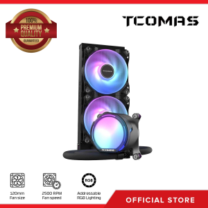 TCOMAS LE100 ARGB 240mm AIO Liquid CPU Cooler