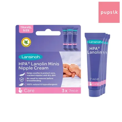 Lansinoh HPA Lanolin Nipple Cream 3 x 7ml (Minis)