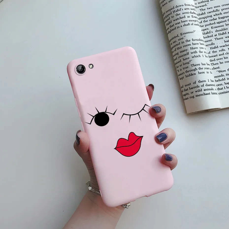 For Vivo Y71 Case Vivo 1724 1801i Cute Cat Cartoon Cover Soft Slim Phone  Case For Vivo Y71i 1801 Casing
