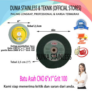 Batu asah CNO 6" x 1" grit 100 amplas