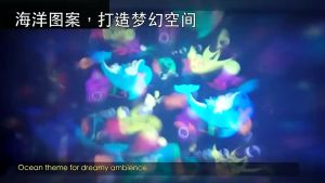 LED Ocean Projector Light USB 360° Dynamic Rotating For Living Room Bedroom Decor Atmosphere Lamp