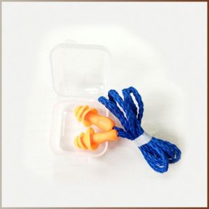 เครื่องแยกเสียง นํากลับมาใช้ใหม่ได้ ซิลิโคน หูฟัง ป้องกันเสียงรบกวน นุ่มสบาย ตลอดทั้งปี มีสาย