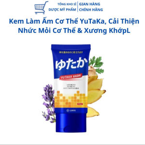 (CHÍNH HÃNG)Kem Ấm Cơ Thể YuTaKa Cải Thiện Nhức Mỏi Cơ Thể &Xương Khớpl-Chiết Xuất Gừng Ngãi Cứu Dầu Đinh Hương 50g