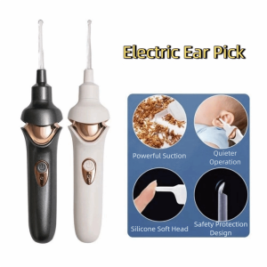 FEELING WELL Soft Ear Spoon Head Electric Ear Wax Remover USB Rechargeable Safe Vibration Ear Cleaner Remover Practical Painless Electric Ear Pick for Home