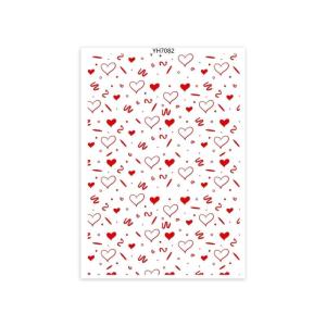 Love Heart Clay Transfer Paper for Clay Earring Making Water Soluble Paper Valentine Heart Transfer Sheets