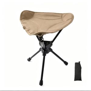SHUBA Three Legged Folding Rotating Stool Wear-resistant Foldable Fishing Chair Portable Strong Load-bearing Camping Stool Outdoor Camping