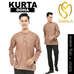 (RAYA 2024) KURTA DOHA Premium Osaka Cotton Long Sleeve Raya Sedondon DOMAIN STORE