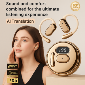 Bluetooth Earbuds Ear Hook Headphones LED Power Display Daily Waterproof Hi-Fi Stereo Sound 40H Playtime Sports Running Gym HIFI Mic HD Bass Magnetic Charging True Wireless Earbuds Digital Battery Monitor Crystal Clear Acoustics Extended Battery Life