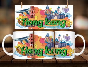 Hongkong Souvenir Mug 11oz with Gift Box – Ceramic Coffee Mug | Travel Souvenir Gift