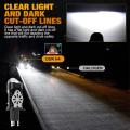 H4 Bi LED Headlight Projector Mini Lens For Lampu Motor Headlight Bulbs High Low Beam Plug & Play. 