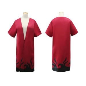 Anime Naruto Cosplay Fourth Seventh Hokage Cloak Red Cape Namikaze Minato Cosplay Full set Halloween Cosutme For Women Men