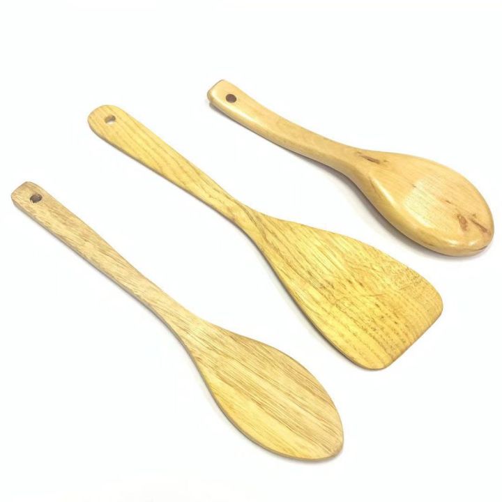 Flat on sale wooden spatula