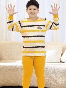 2025 Autumn Winter Plus Size Childrens Pure Cotton Base Layer Underwear Set Teenagers Plus Size Cartoon Round Neck Pajamas Homewear
