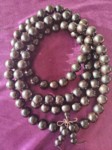 Wooden Buddha Rosary Beads (Ebony) 108 X 12mm (Selected)