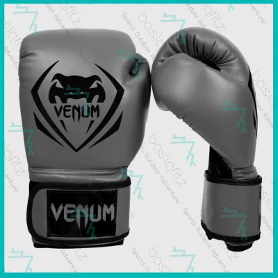 [Genuine] Venum Contender Boxing Gloves - Black MMA Sparring Training Kick Boxing Sarung Tinju