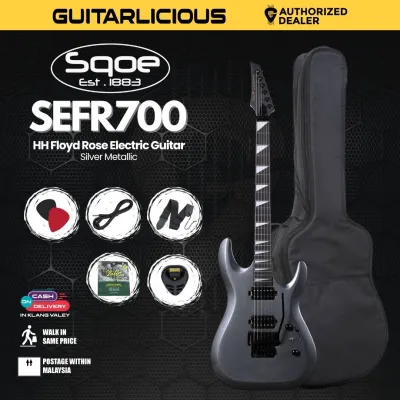 SQOE SEFR700 HH Floyd Rose Electric Guitar - ( SEFR700 / SEFR 700 / SEFR - 700 )