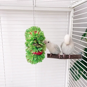 Bird Chew Toy Chewing Braided Corn Bract for Small Pet Guinea Pigs Squirrels Timothy Swing Improves Dental Health