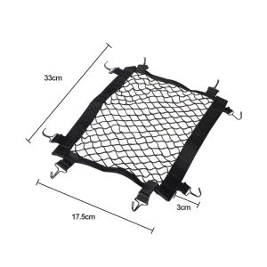 Motorcycle Cargo Net Luggage Rope General Bungee Loading Network Motorcycle Helmet Grid Storage Bungee Luggage Storage Freight Organization Network(28*30cm)