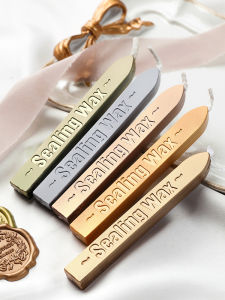 火漆印章自带棉芯蜡条可自燃融化蜡粒蜡条色彩丰富多彩蜡质丝滑DIY火漆印章信封封蜡条