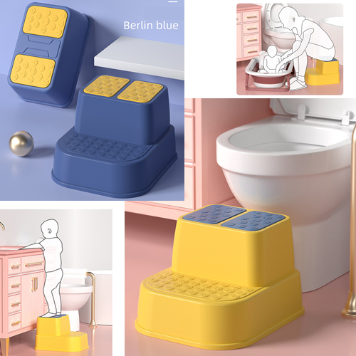 Ready Stock Dual Height Two Step Stool For Kids Toddler's Stool For Potty Training Baby Exercise