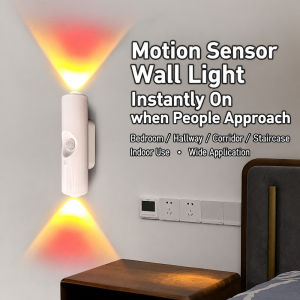Magnetic Motion Sensor Night Light Hill Cat Eye Smart LED Lamp Wall Light Wardrobe Stair Cabinet Bedroom Light