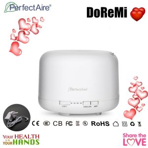 [READY STOCKS现货] PERFECTAIRE Ultrasonic Aroma Diffuser*AH123 (DoReMi)- CAPACITY 500ML Led Light 500ml with remote control