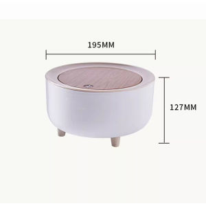 Zeekea Mini Desktop Trash Can Countertop Tiny Trash Can with Lid for Desk Plastic For Office and Coffee Bar