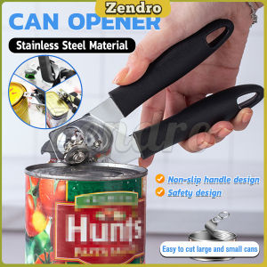ZEO Stainless Steel Can Opener Bottle Opener Kit kitchen tools Kitchen Craft Easy Grip
