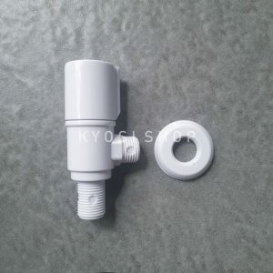 Stop Kran Kloset Soligen Cabang 1 2 Single Double PVC Kran Shower Jet Shower Keran Bidet Kamar Mandi / Stop Kran Cabang Kran Shower Toilet Closet Jet Shower / Sambungan Keran 2 Lubang T 1/2 Inch / Kran Shower