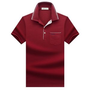 Mens Polo Shirt Summer Short-Sleeved T-Shirt Pocket Korean Version Top Business Casual Lapel Half-Sleeved Loose Fashion Clothing