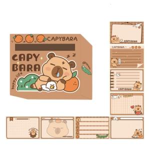 256 Sheet Cartoon Note Paper Pull Out Notepad Unlined/Gridded/Dotted Sheet Self Ashesive Note Paper for School Office