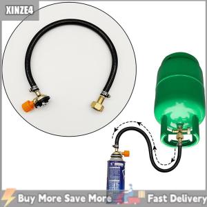[COD] XINZE4 Gas Refill Adapter leakproof cao su gas Refill Ống ống xi lanh chuyển đổi điền Tank Coupler phụ kiện van bện Ống