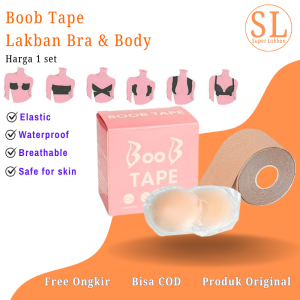 Bra Tape Plester Body Penutup Payudara Boob Tape Nipple Pad Safe For Skin Allsize