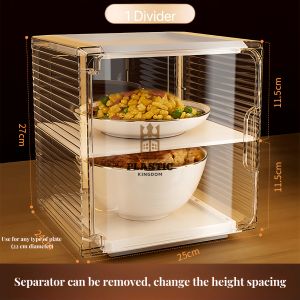 Luxurious Baby Cutlery Storage Box Dust-proof Insect-proof Baby Bottle Food Tools Milk Powder Box Drain Cabinet Rack