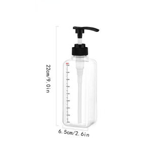 Liquid Dispenser with Scale Coffee Syrup Drip Bottle with Hydraulic Pump Nozzle Head Kitchen Honey Jar Container
