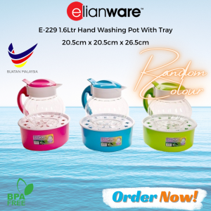 E-229 1.6Ltr Hand Washing Pot With Tray - Elianware