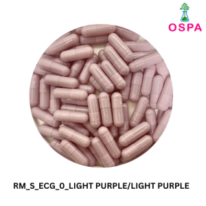 1000pcs Size 0 Light Purple/Light Purple OSPA High Quality Empty Gelatin Capsule