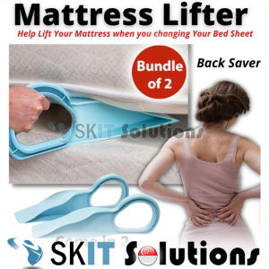【SKIT SG】2PCS Mattress Lifter Wedge Elevator Household Bed Making Mattress Lifting Handy Tool Bed Maker Kit Easy To Use Mattress Raiser