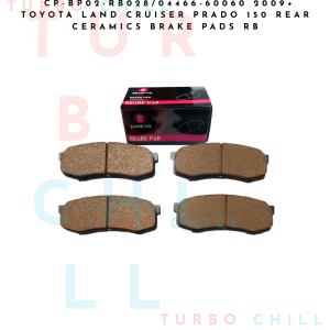CP-BP02-RB028/04466-60060 2009+ Toyota Land Cruiser Prado 150 REAR Ceramics Brake Pads RB