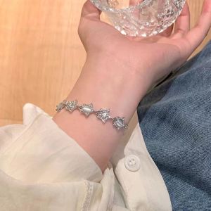 Opal five-pointed star bracelet light luxury high-end bracelet temperament fashion simple exquisite sweet cool style versatile jewelry