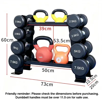 Dumbbell Stand 3 Layers Dumbbell Rack Storage Home Gym Rack 8 IN 1 High Load Bearing 230KG Weight Training Enthusiast