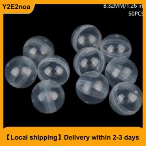 【Local shipping】 50PCS Clear Toy Ball Mini Transparent Craft Containers for Party Games DIY Gifts Storage